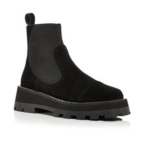 Jimmy Choo Suede Clayton Crystal Embellished Ankle Boots